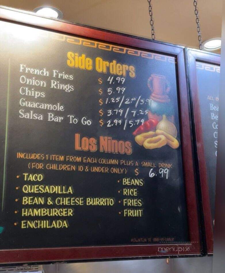 Cuca's Mexican Food - Foothill Ranch, CA menu_pic