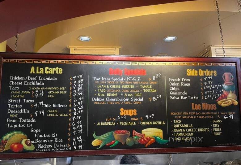 Cuca's Mexican Food - Foothill Ranch, CA menu_pic