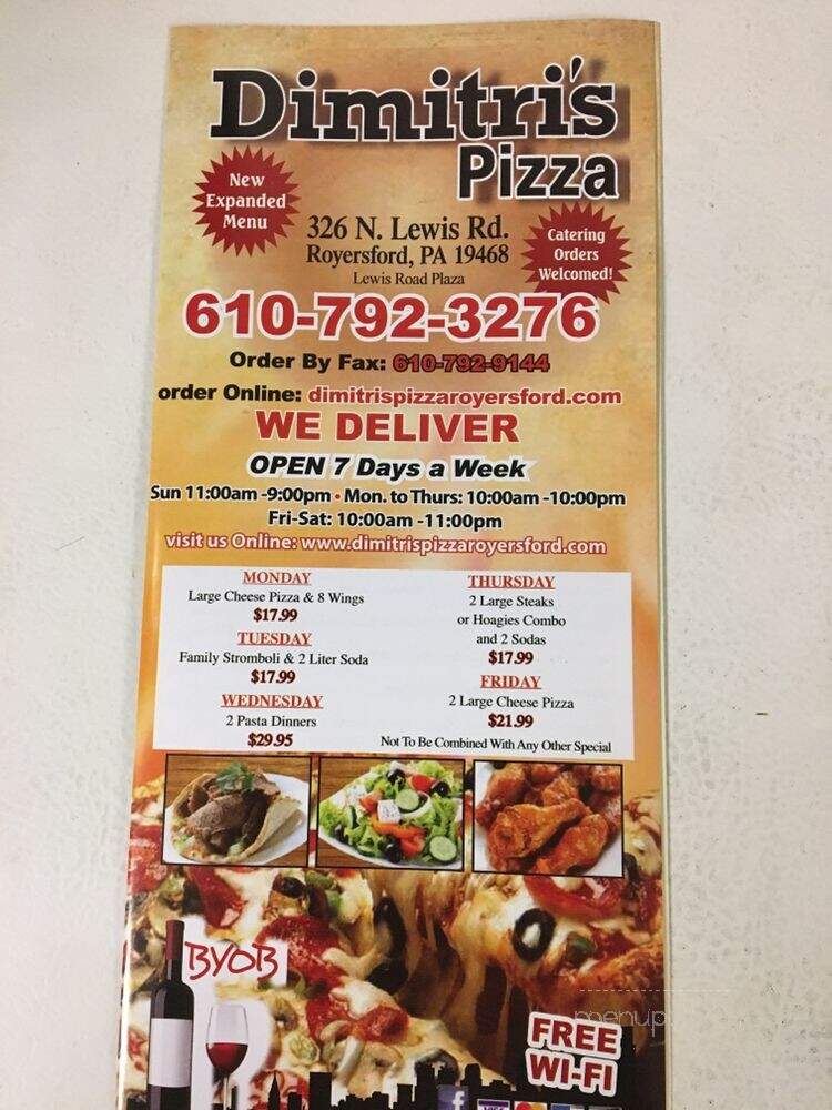 Dimitri's Pizza - Royersford, PA