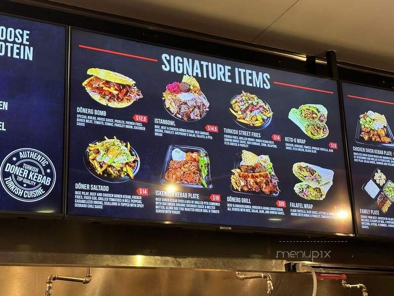 DonerG Turkish and Mediterranean Grill - Irvine, CA menu_pic