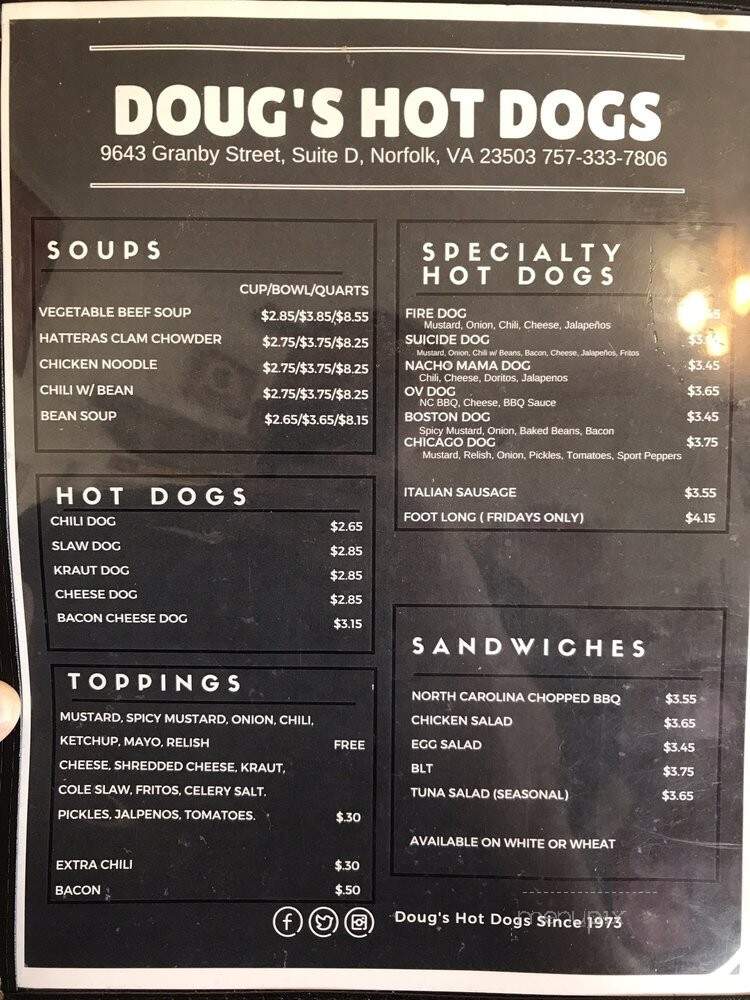 Doug's Hot Dogs - Norfolk, VA