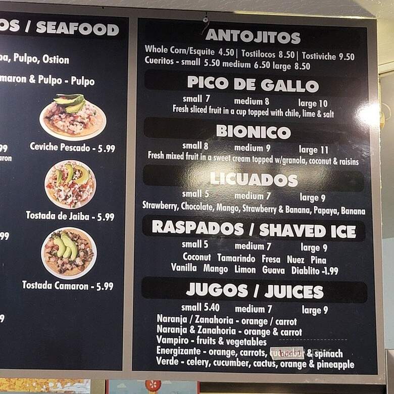 Dulces Antojitos - Bay Point, CA menu_pic