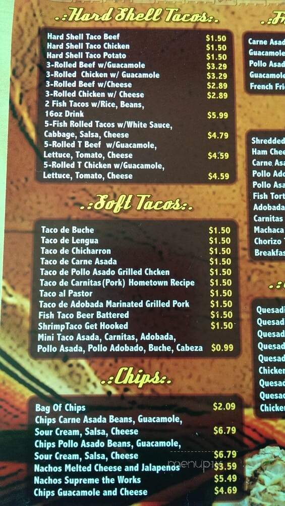 El Chile Relleno - Laguna Hills, CA menu_pic