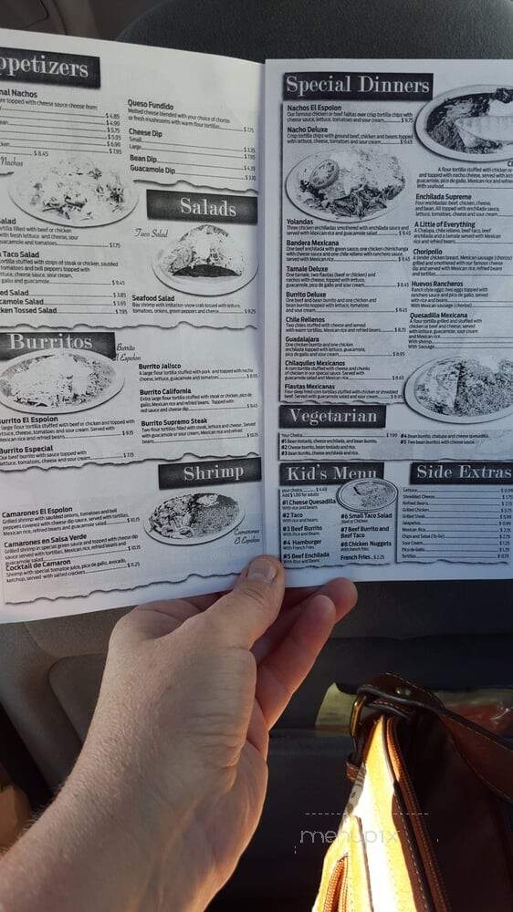 El Espolon - Sedalia, MO menu_pic