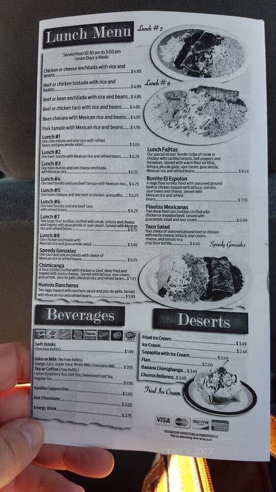 El Espolon - Sedalia, MO menu_pic