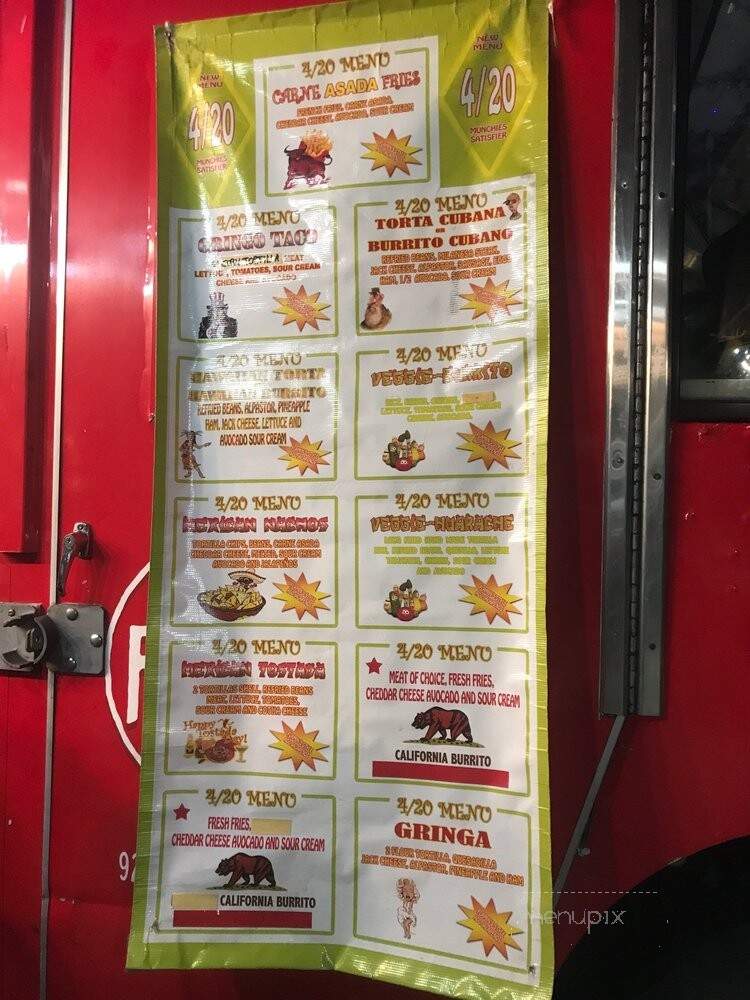 El Flamin Taco - Los Angeles, CA menu_pic