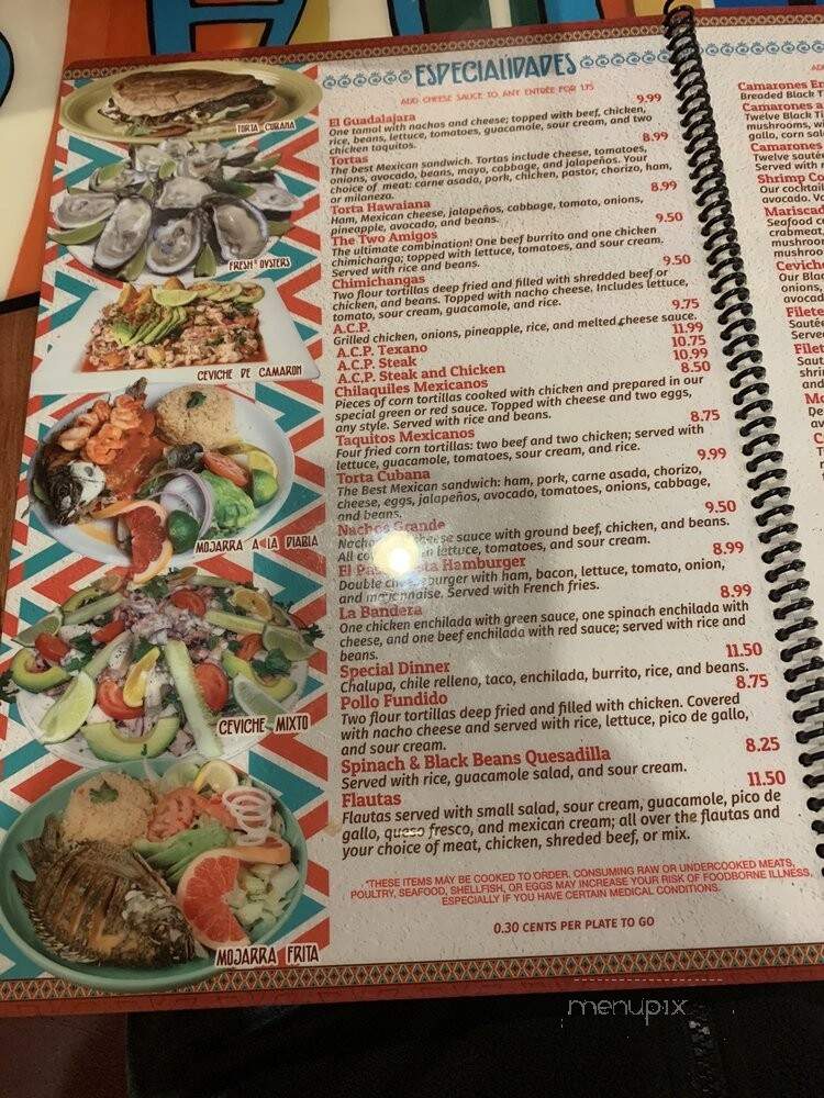 El Paso - Hickory, NC menu_pic