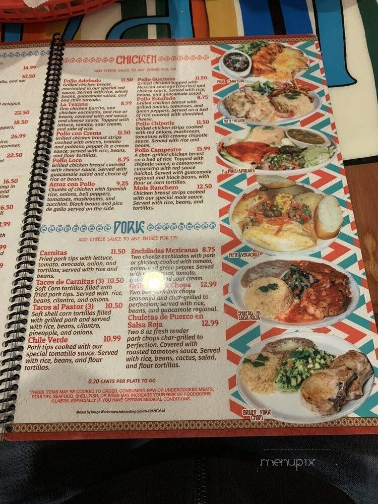 El Paso - Hickory, NC menu_pic