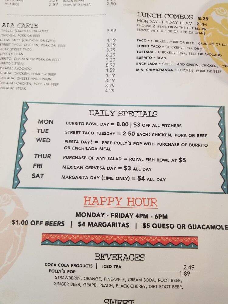 El Pico Mexican Restaurant - Independence, MO menu_pic