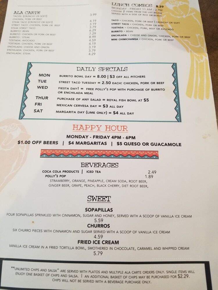 El Pico Mexican Restaurant - Independence, MO menu_pic