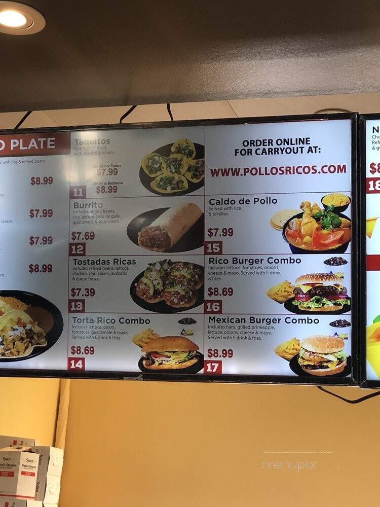 El Pollo Rico - Cedar Park, TX menu_pic