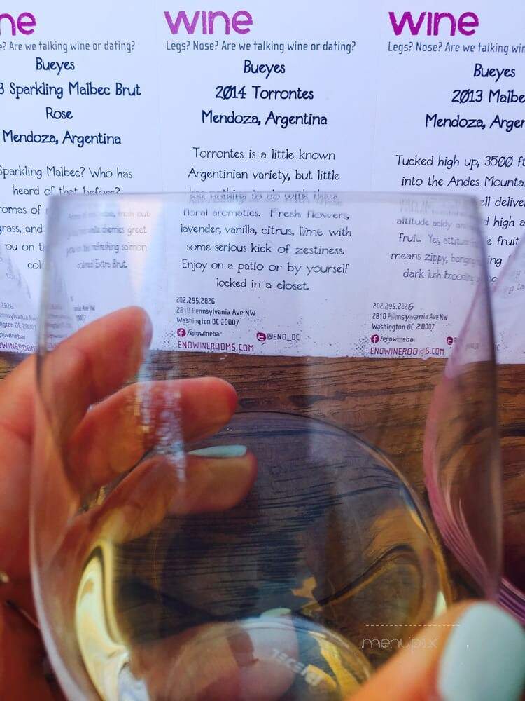 Eno Wine Bar - Washington, DC menu_pic