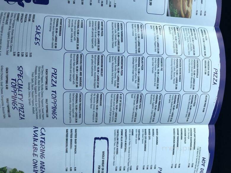 Euro Pizzeria - Briarcliff Manor, NY menu_pic
