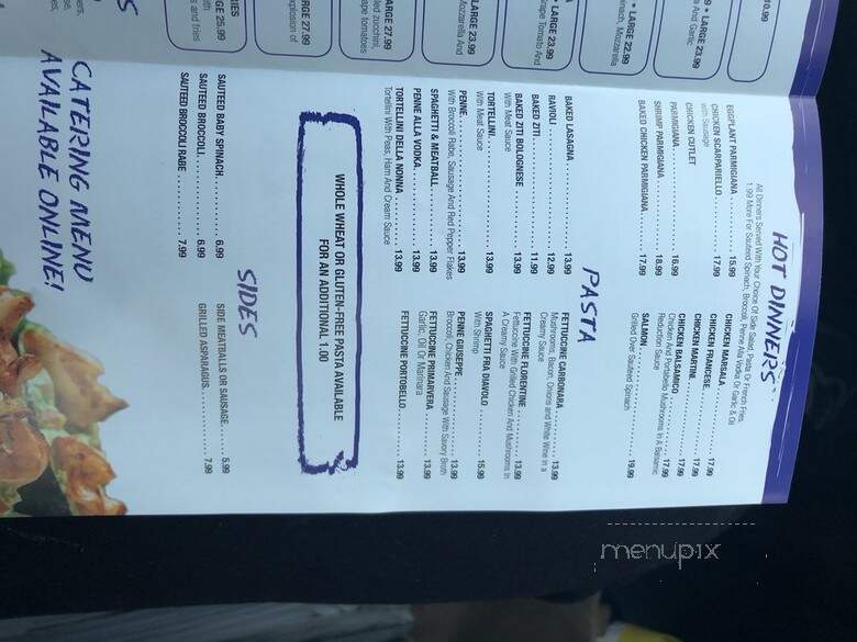 Euro Pizzeria - Briarcliff Manor, NY menu_pic