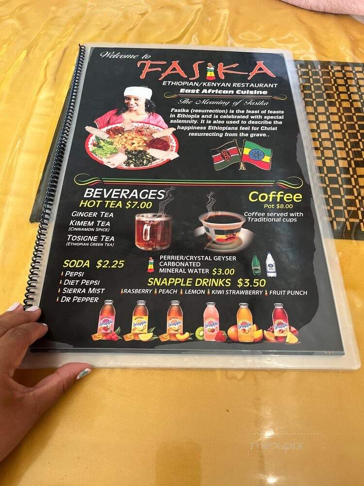 Fasika Ethiopian Restaurant - Fresno, CA menu_pic