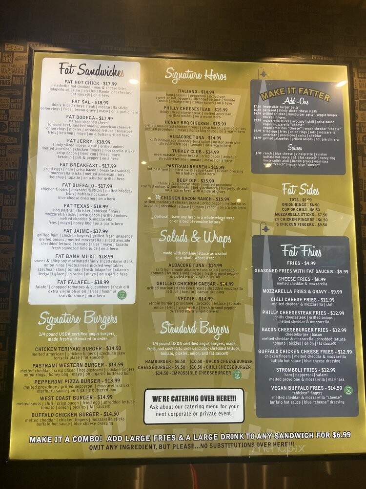 Fat Sal's - Los Angeles, CA menu_pic