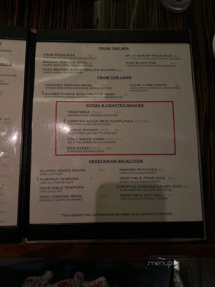 Fin - Los Angeles, CA menu_pic