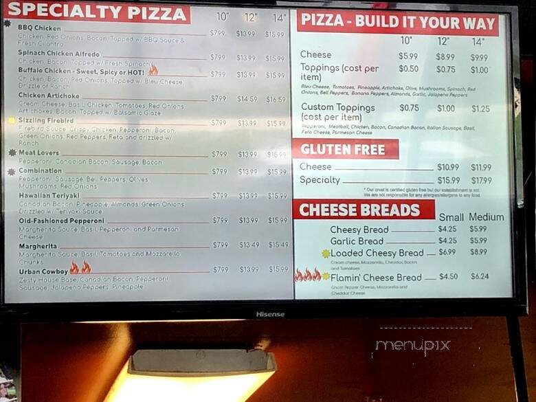 Firebird Pizza & Pasta - Pleasant Grove, UT menu_pic