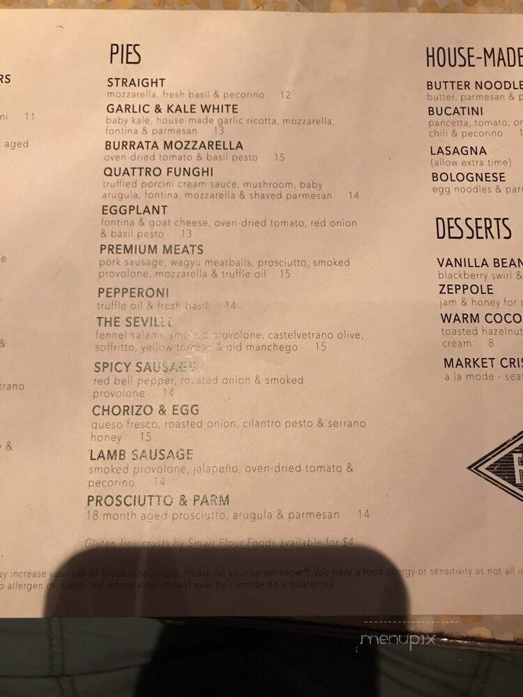 Fireside Pies - Fort Worth, TX menu_pic