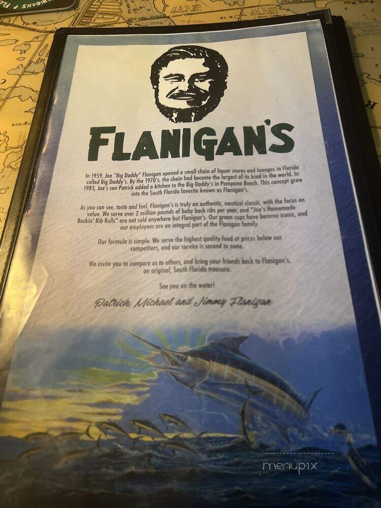 Flanigan's Seafood Bar & Grill - Miami, FL menu_pic