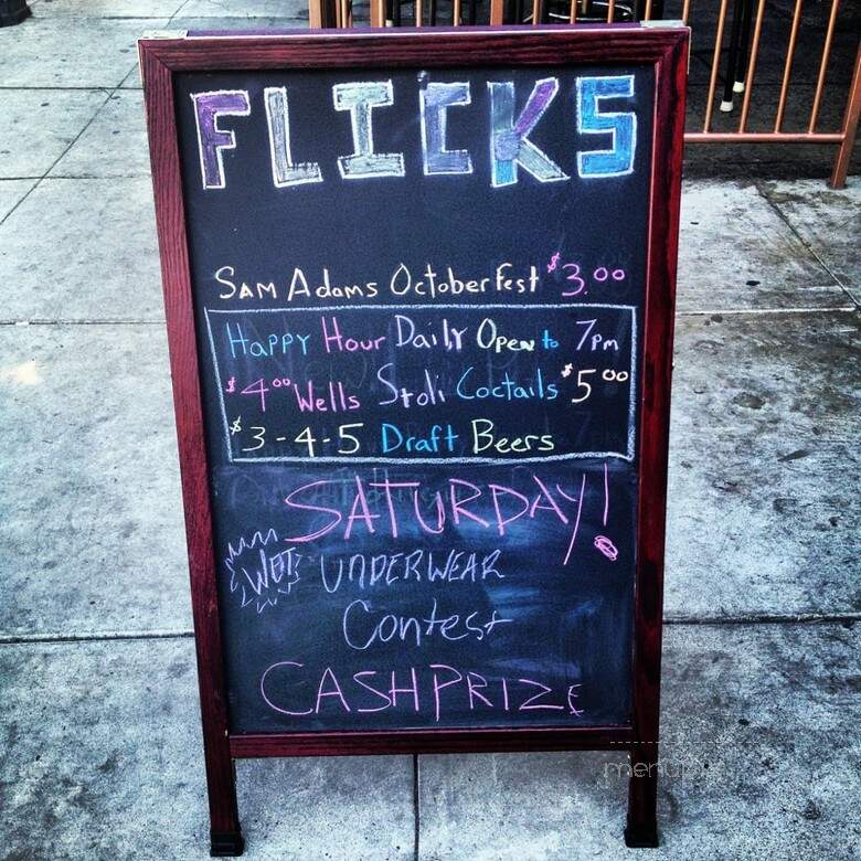 Flicks - San Diego, CA menu_pic