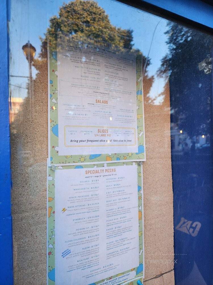 Flying Saucer Pizza Company - Salem, MA menu_pic
