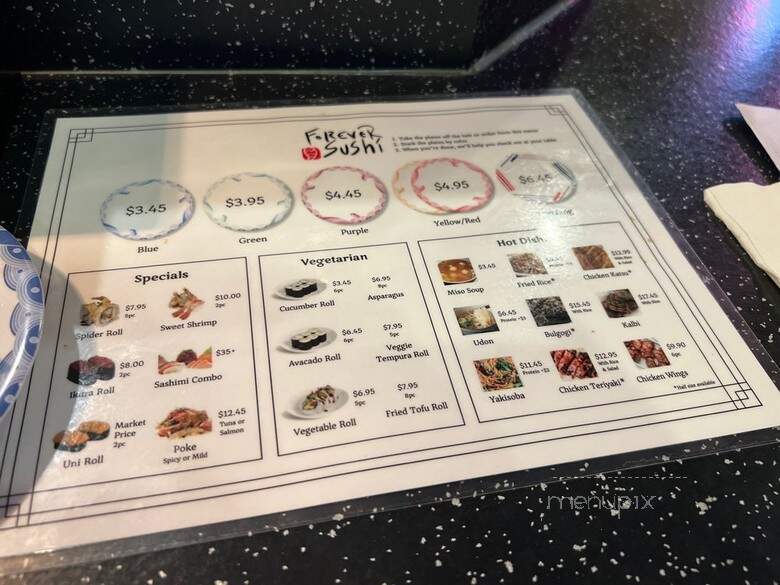 Forever Sushi - Puyallup, WA menu_pic