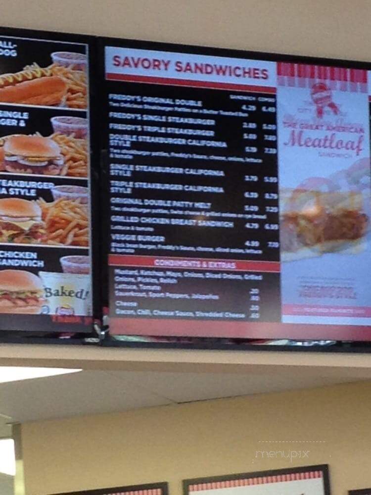 Freddy's Frozen Custard and Steakburgers - Bradenton, FL menu_pic