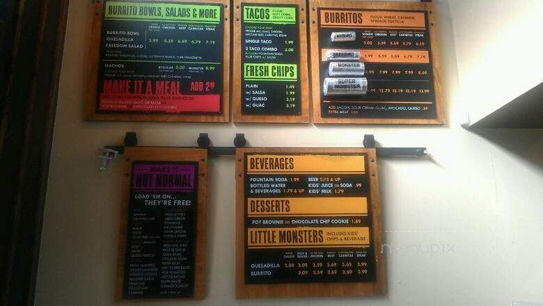 Freebirds World Burrito - Rockwall, TX menu_pic