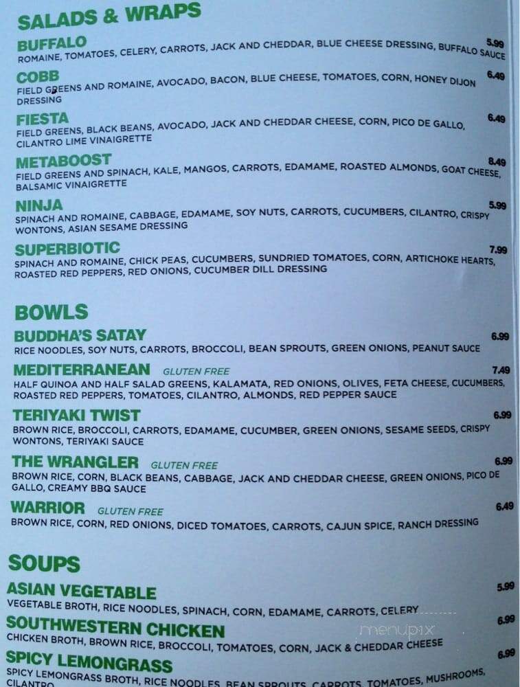 Freshii - Rockville, MD menu_pic