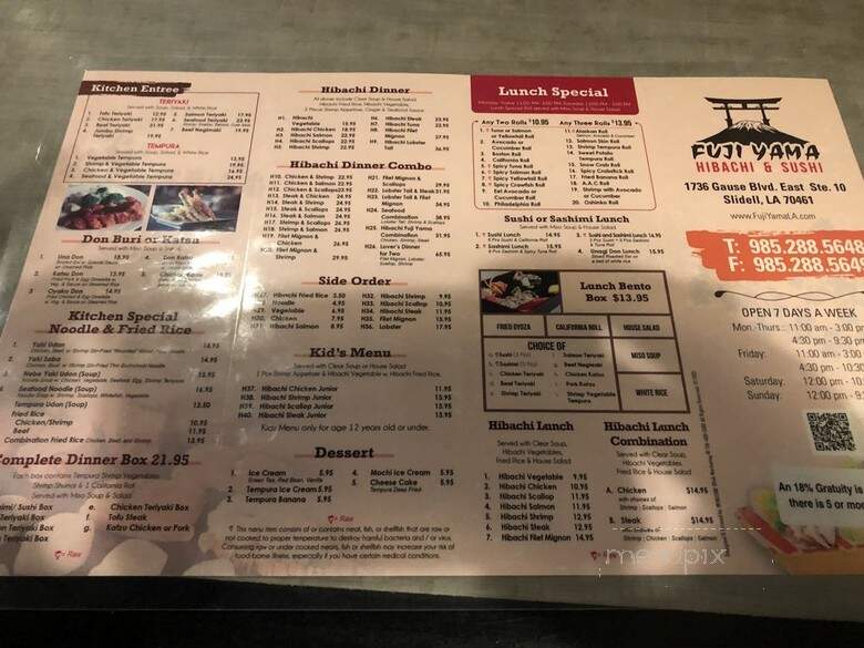 Fuji Yama Hibachi and Sushi - Slidell, LA