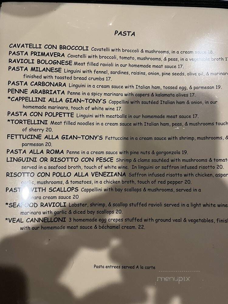 Gian-Tonys - Saint Louis, MO menu_pic