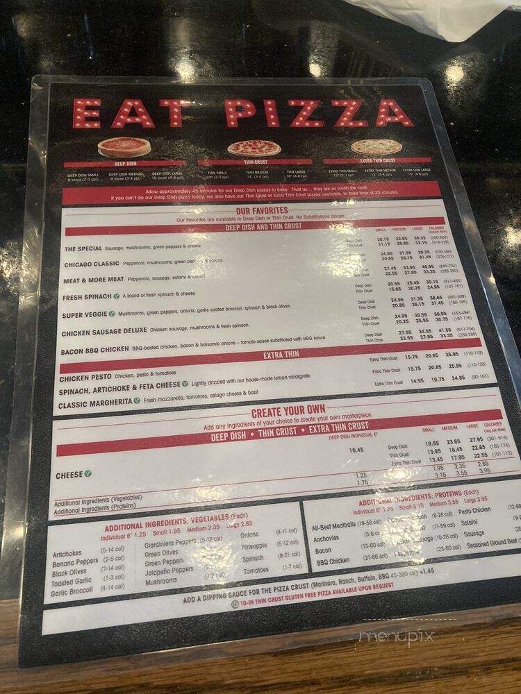 Giordano's Pizza - Chicago, IL menu_pic