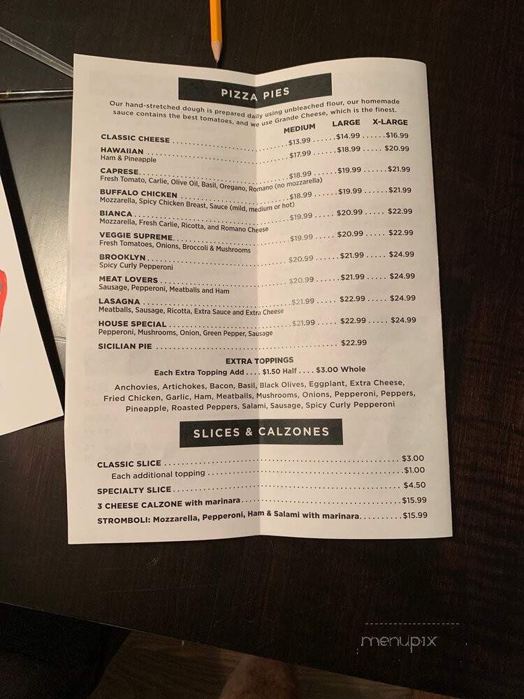 Grandma's Brookln Pizzaria - Royal Palm Beach, FL menu_pic