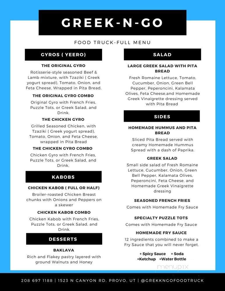 Greek-N-Go - Provo, UT menu_pic