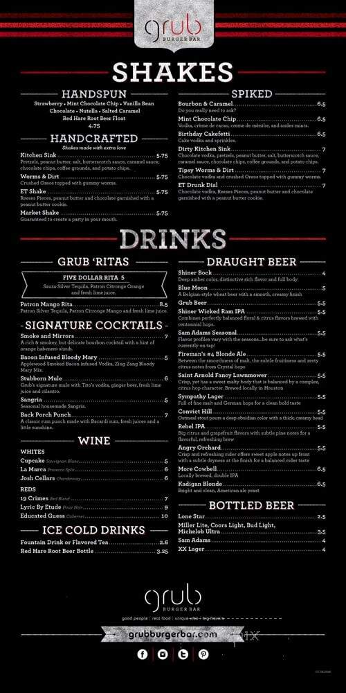 Grub Burger Bar - Houston, TX