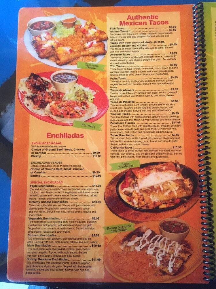 Guacomole Mexican Restaurant - Greer, SC menu_pic