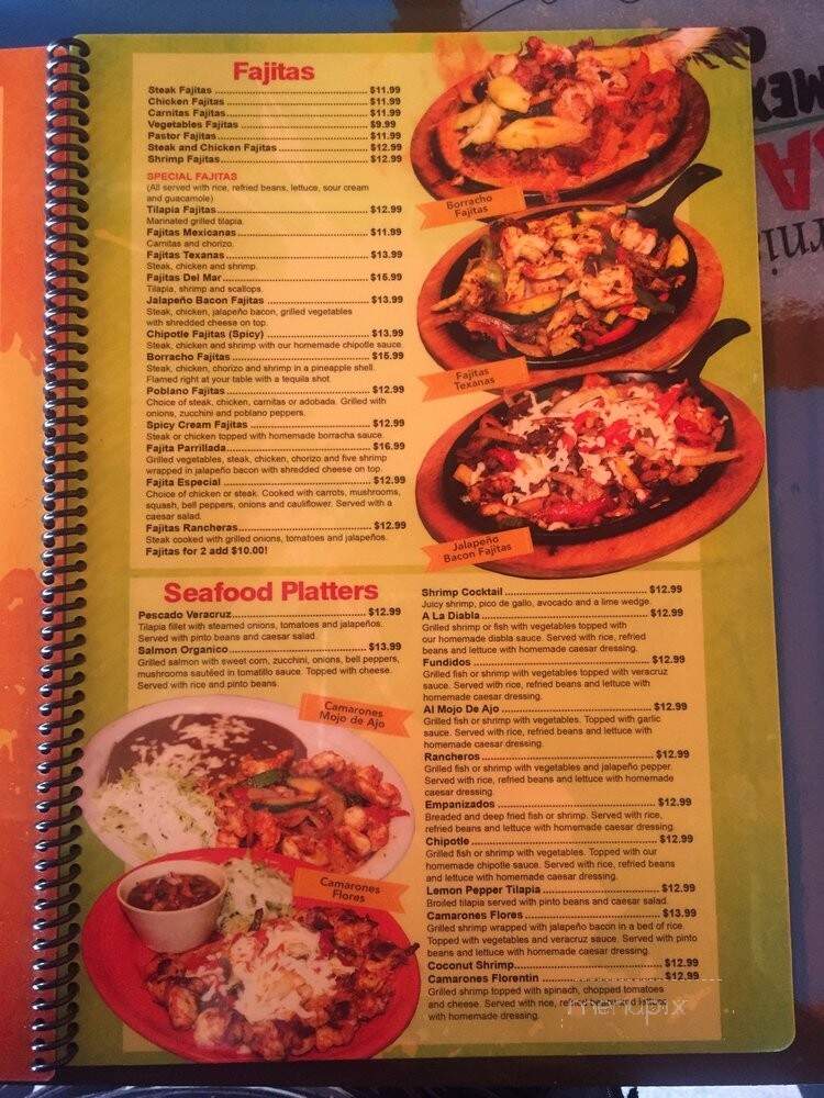 Guacomole Mexican Restaurant - Greer, SC menu_pic