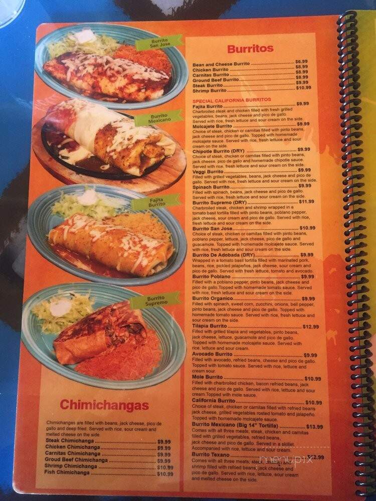 Guacomole Mexican Restaurant - Greer, SC menu_pic