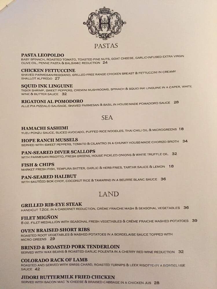 Hadsten House Restaurant - Solvang, CA menu_pic