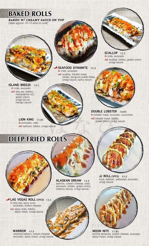 Hanabi Sushi - Mountain View, CA menu_pic