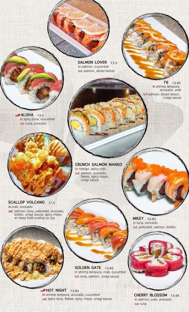 Hanabi Sushi - Mountain View, CA menu_pic