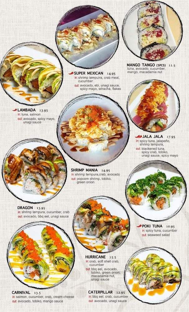 Hanabi Sushi - Mountain View, CA menu_pic