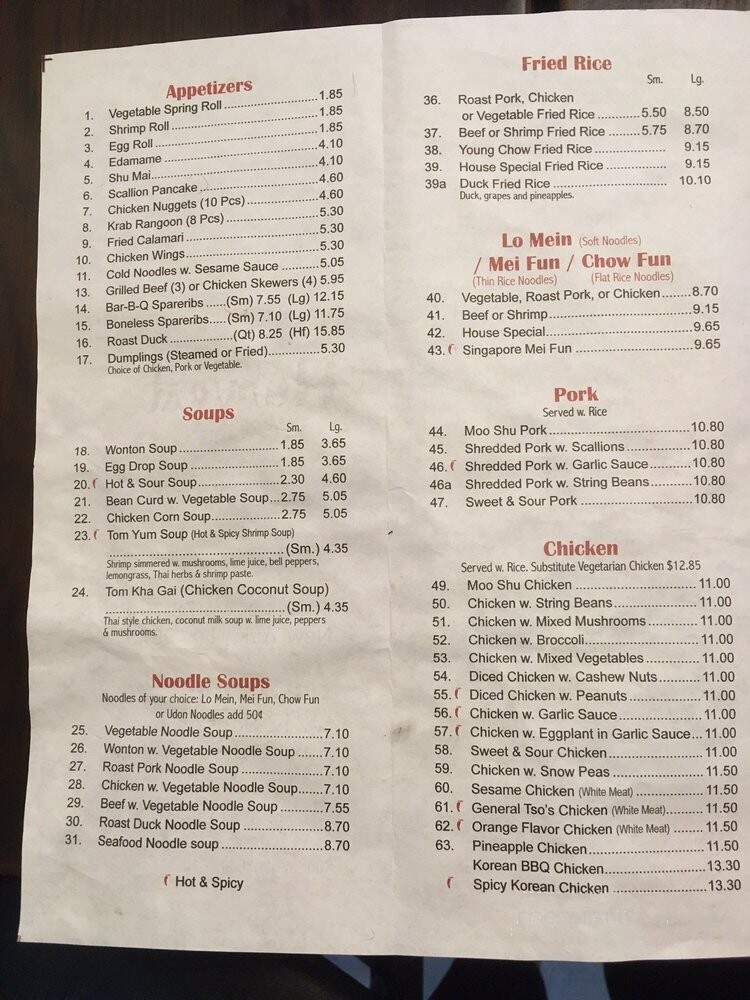 Harvest - New York, NY menu_pic