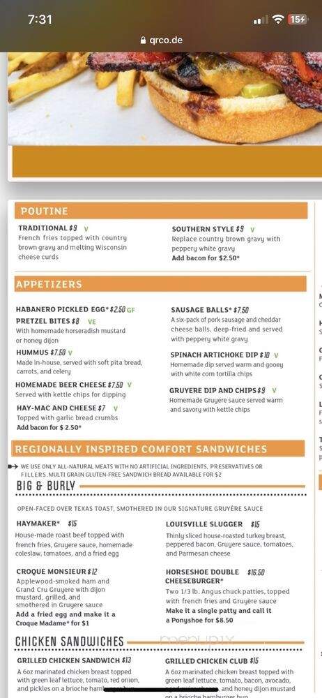Haymaker - Austin, TX menu_pic