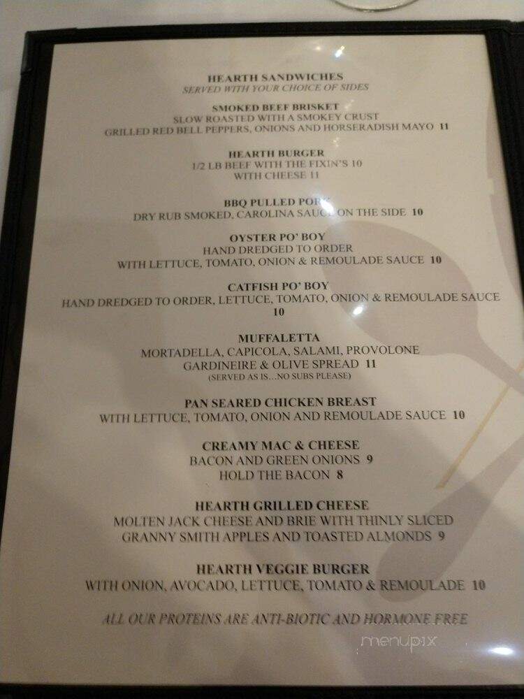 Hearth - Peoria Heights, IL menu_pic