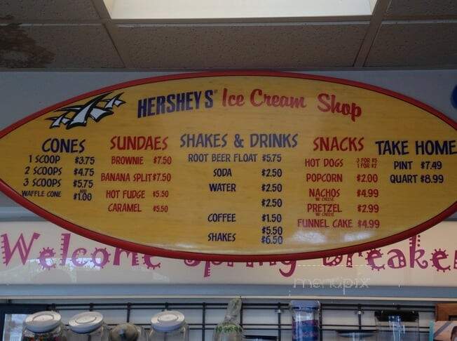Hershey's Beach Ice Cream Shop - Panama City Beach, FL menu_pic