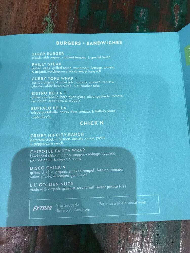 Hip City Veg - Philadelphia, PA menu_pic