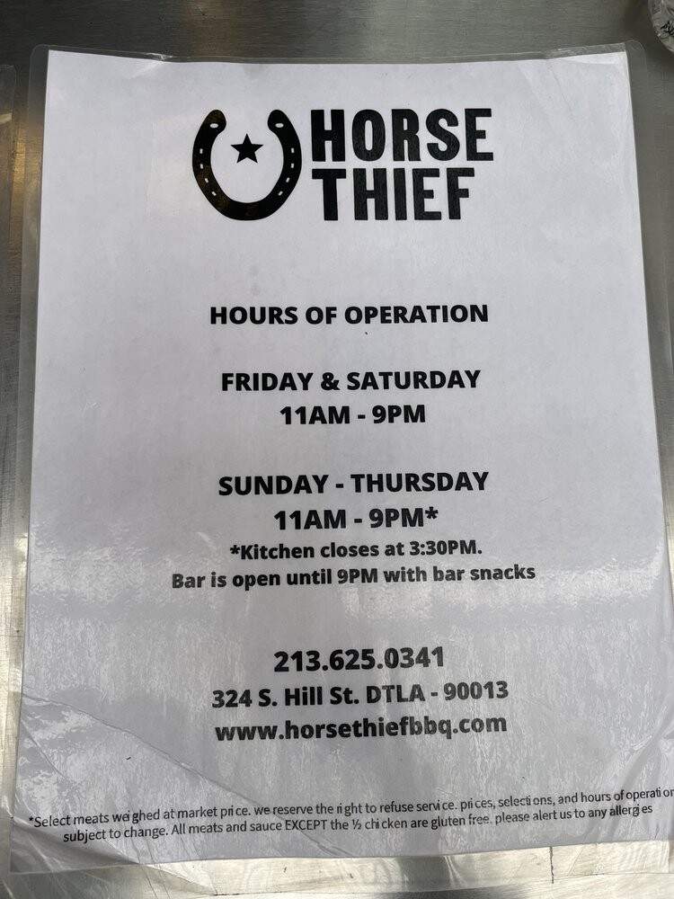 Horse Thief BBQ - Los Angeles, CA