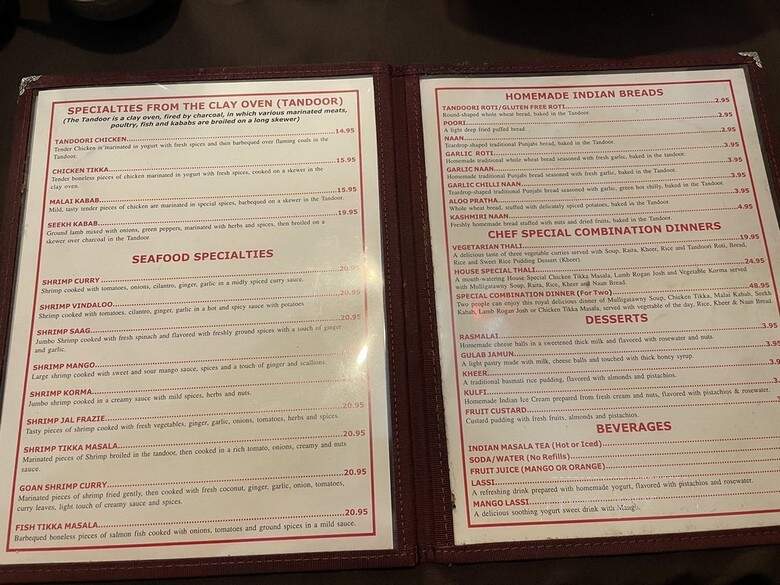 House Of India - Franklin, TN menu_pic